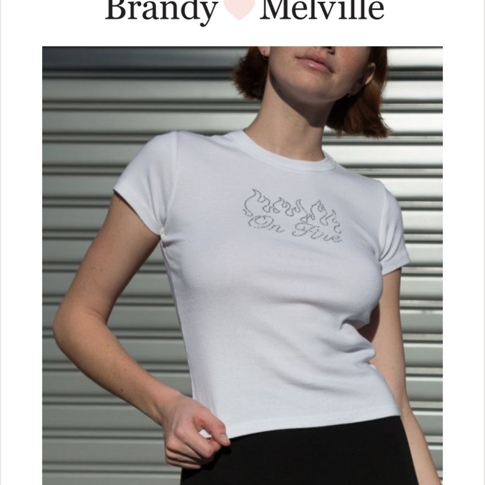 brandy melville white t-shirt